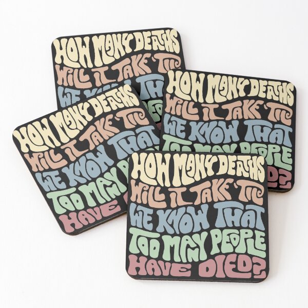 Item preview, How Many Deaths Will It Take Word Art designed and sold by Unhinged Heather.