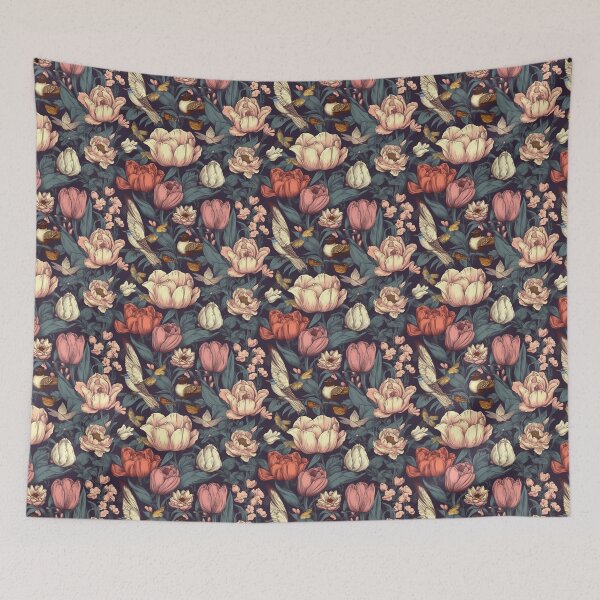 Item preview, Beautiful elegant flower seamless pattern designed and sold by MiraCleAI.
