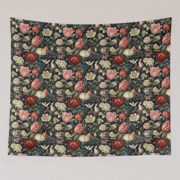 Item preview, Beautiful elegant flower seamless pattern designed and sold by MiraCleAI.