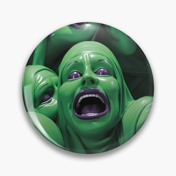 Item preview, 3D Creepy Nuns Green Halloween Pattern designed and sold by Sturdust.