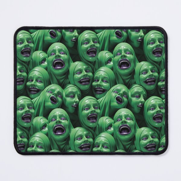 Item preview, 3D Creepy Nuns Green Halloween Pattern designed and sold by Sturdust.
