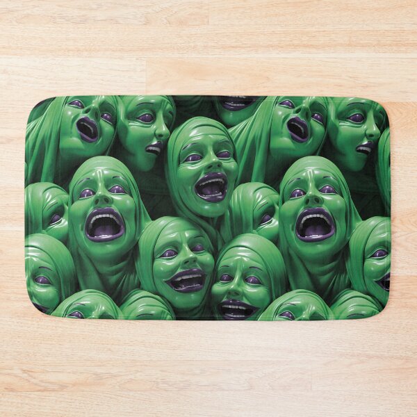 Item preview, 3D Creepy Nuns Green Halloween Pattern designed and sold by Sturdust.