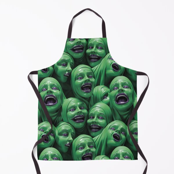 Item preview, 3D Creepy Nuns Green Halloween Pattern designed and sold by Sturdust.
