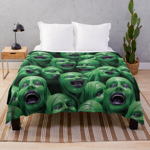 Item preview, 3D Creepy Nuns Green Halloween Pattern designed and sold by Sturdust.