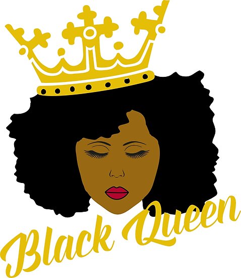 Download "Black Queen Afro Natural Hair Black Woman" Poster by ...