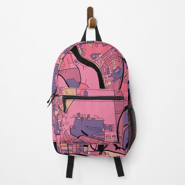 Item preview, Gatineau Map Pattern in Purple & Pink designed and sold by PatternMaps.