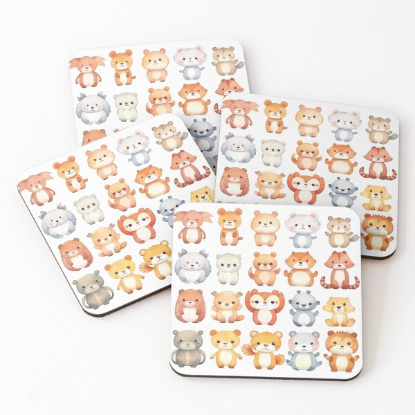 Item preview, Animal cartoon characters designed and sold by MiraCleAI.
