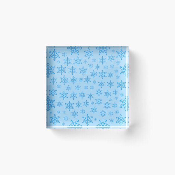 Item preview, blue color snowflakes sparkly pattern for girls designed and sold by ArtisticAblaze.