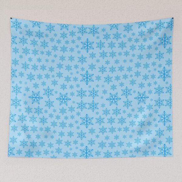 Item preview, blue color snowflakes sparkly pattern for girls designed and sold by ArtisticAblaze.
