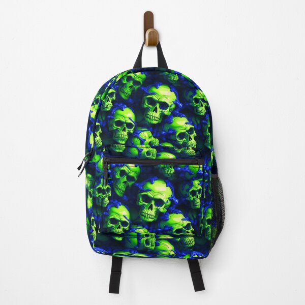 Item preview, 3D Skulls Creepy Green Halloween Pattern designed and sold by Sturdust.