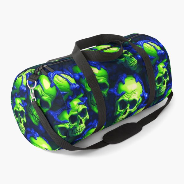 Item preview, 3D Skulls Creepy Green Halloween Pattern designed and sold by Sturdust.