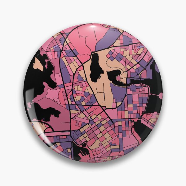 Item preview, Helsinki Map Pattern in Purple & Pink designed and sold by PatternMaps.