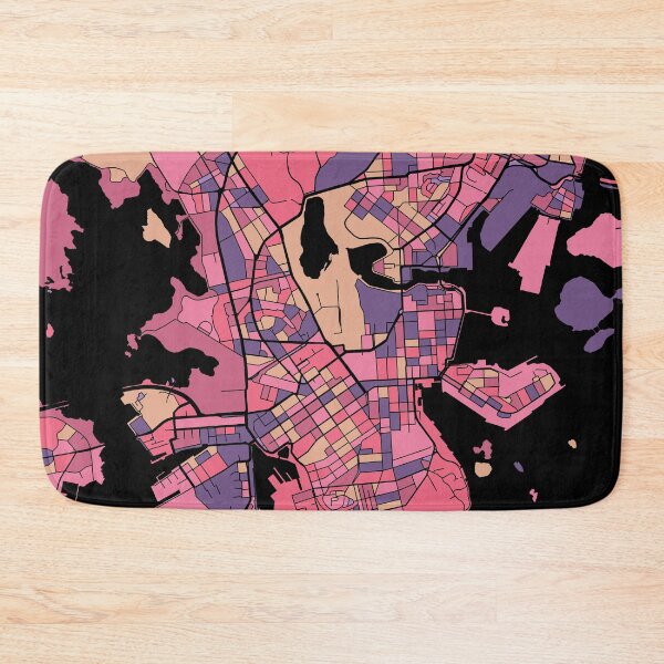 Item preview, Helsinki Map Pattern in Purple & Pink designed and sold by PatternMaps.