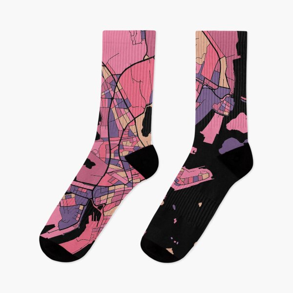 Item preview, Helsinki Map Pattern in Purple & Pink designed and sold by PatternMaps.