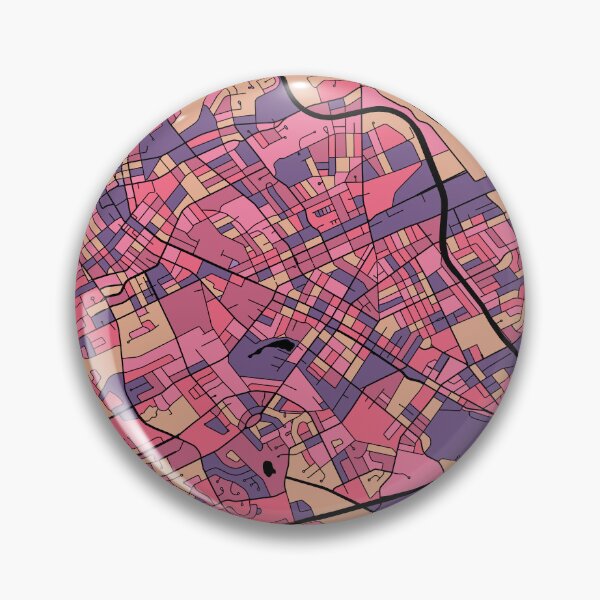 Item preview, Kitchener Map Pattern in Purple & Pink designed and sold by PatternMaps.