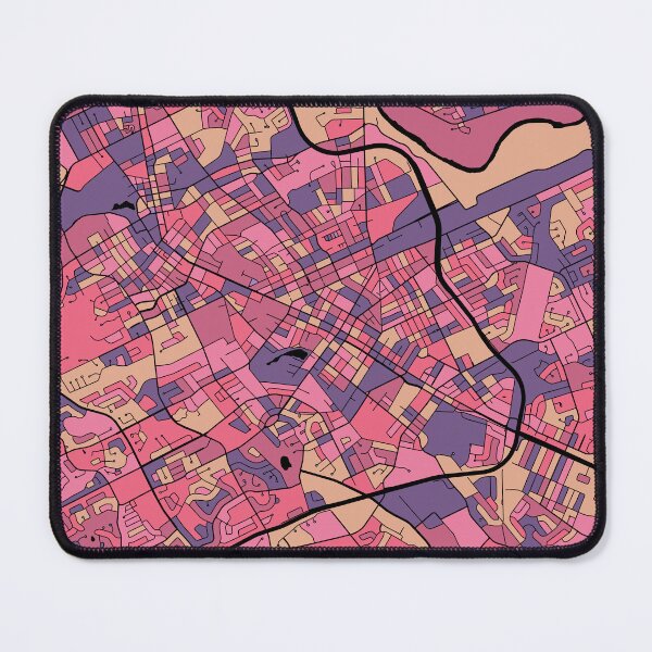Item preview, Kitchener Map Pattern in Purple & Pink designed and sold by PatternMaps.