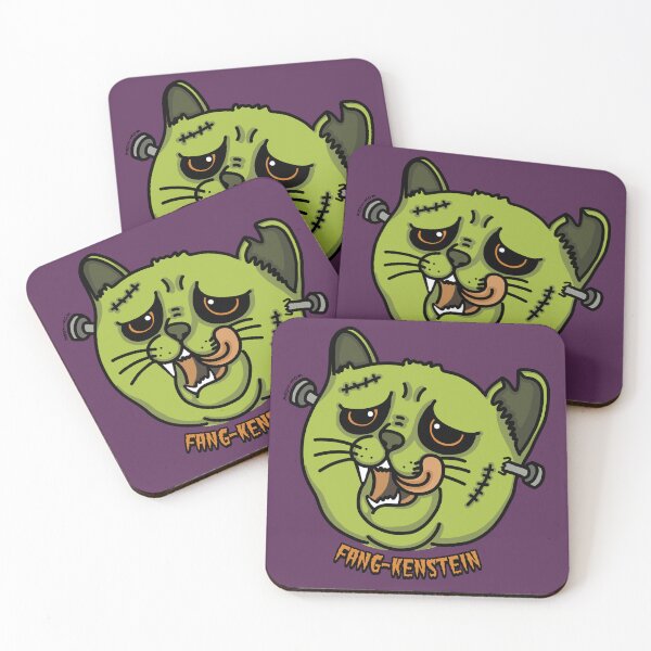 Item preview, FANGKENSTEIN, the Creepy Cat Monster designed and sold by meow-mom.