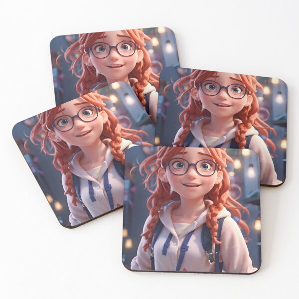 Item preview, 3D Red harPigtail College Girl CG designed and sold by PCGDrawing.