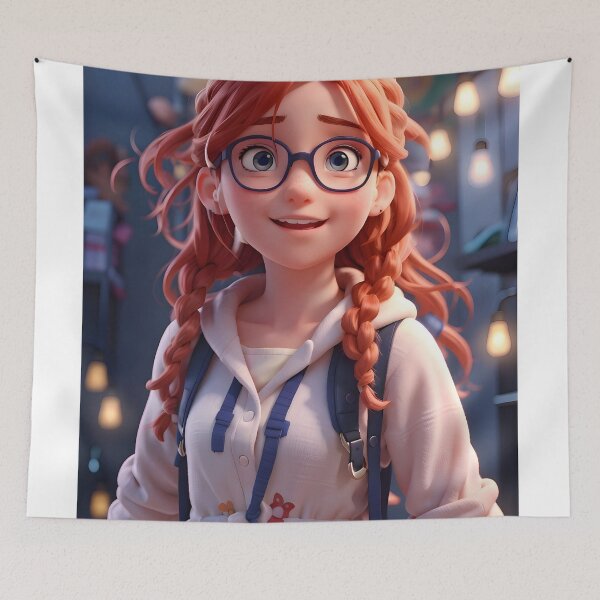 Item preview, 3D Red harPigtail College Girl CG designed and sold by PCGDrawing.