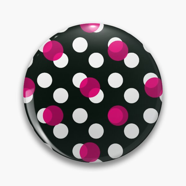 Item preview, Pink Black Polka Dots designed and sold by PatternTitan.