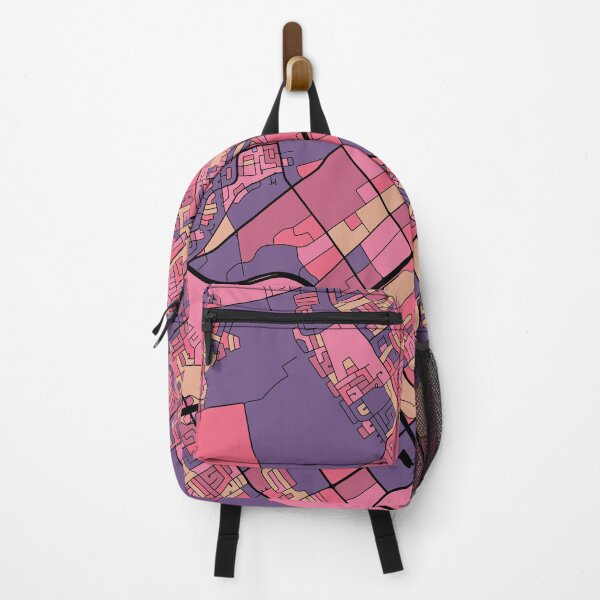Item preview, Laval Map Pattern in Purple & Pink designed and sold by PatternMaps.