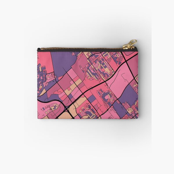 Item preview, Laval Map Pattern in Purple & Pink designed and sold by PatternMaps.