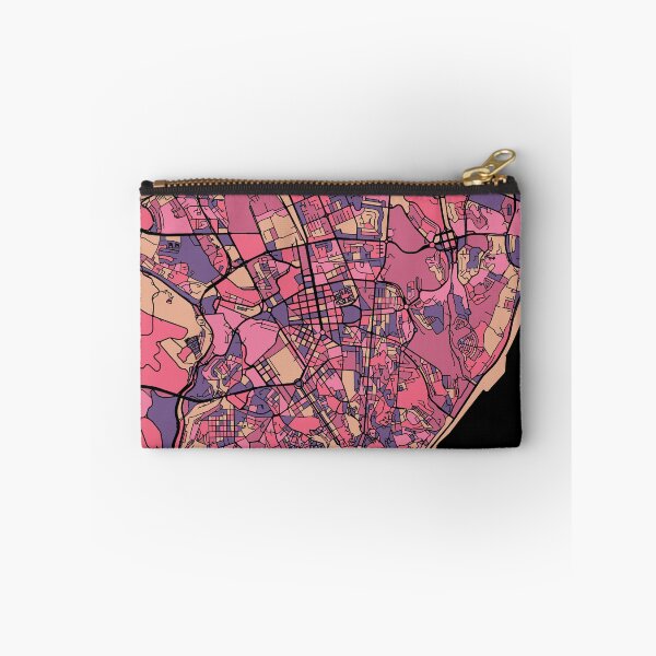 Item preview, Lisbon Map Pattern in Purple & Pink designed and sold by PatternMaps.
