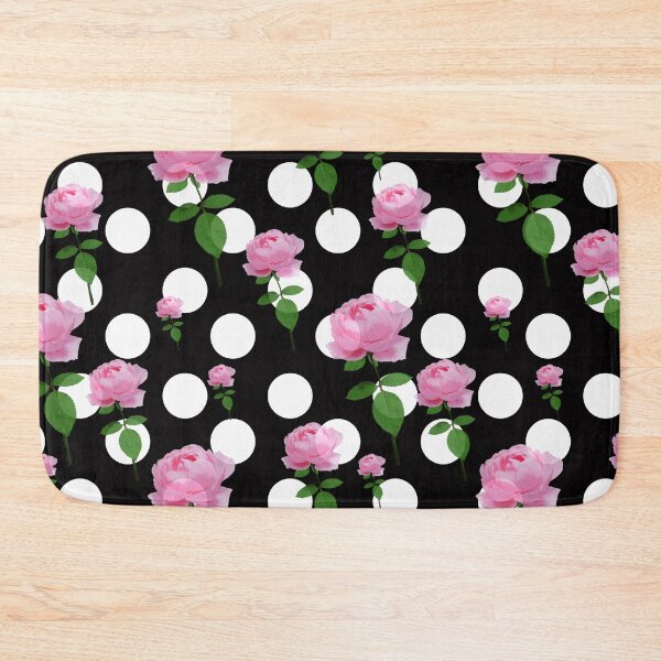 Item preview, Polka Dots Rose Pattern designed and sold by PatternTitan.