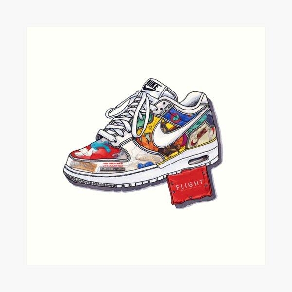 95 Air Max Graffiti Pop Art · Creative Fabrica