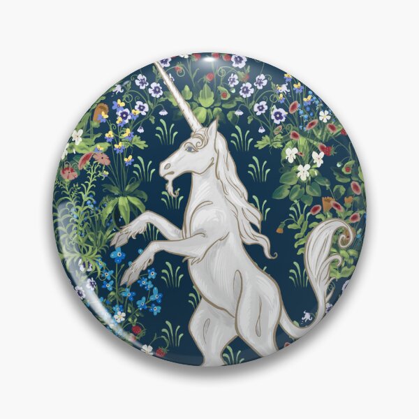 Item preview, The Unicorn (blue) designed and sold by stephpotterart.