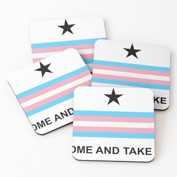 Item preview, Come and take it trans flag designed and sold by carolinaphile.