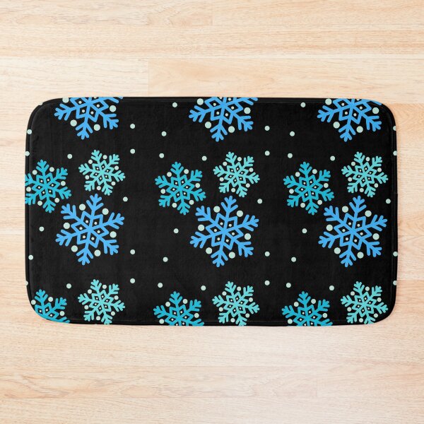 Item preview, beautiful aesthetic black background snowflakes glitter pattern for girls designed and sold by ArtisticAblaze.