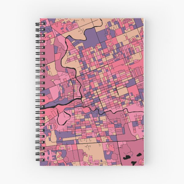 Item preview, London Map Pattern in Purple & Pink designed and sold by PatternMaps.