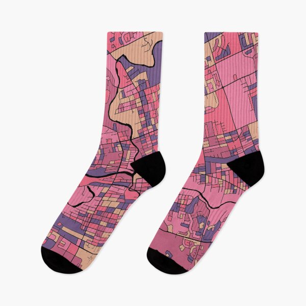 Item preview, London Map Pattern in Purple & Pink designed and sold by PatternMaps.