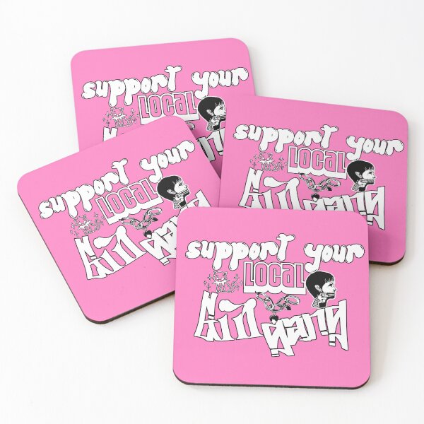 Item preview, Support your local girl gang, ink Tattoo Groovy Graffiti style  designed and sold by Cesar Caligula.