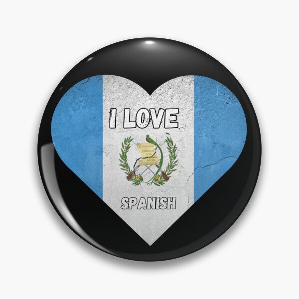 Artikelvorschau, Ich liebe Spanisch, Herz mit Guatemala-Flagge entworfen und verkauft von language-des.