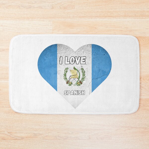 Item preview, i love spanish, heart with guatemala flag designed and sold by language-des.