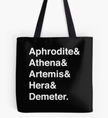 Helvetica Göttinnen (Weiß) Tote Bag