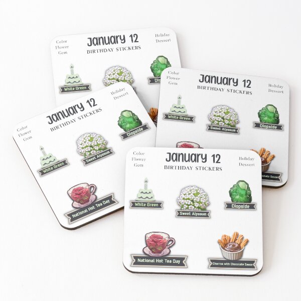 Item preview, January 12 Birthday pack designed and sold by ZenEverAI.