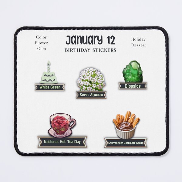 Item preview, January 12 Birthday pack designed and sold by ZenEverAI.
