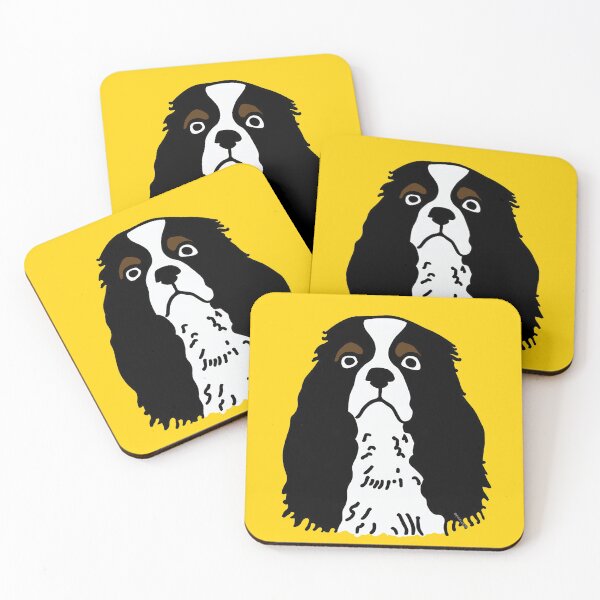 Item preview, Tri Colour King Charles Cavalier Spaniel Art designed and sold by FunnehGacha.