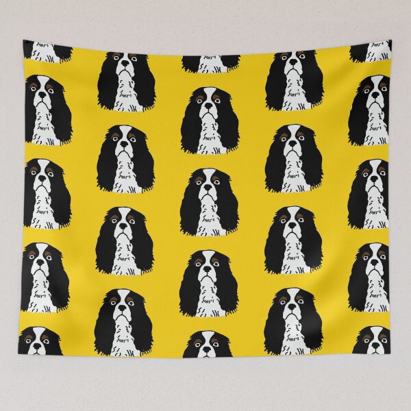 Item preview, Tri Colour King Charles Cavalier Spaniel Art designed and sold by FunnehGacha.