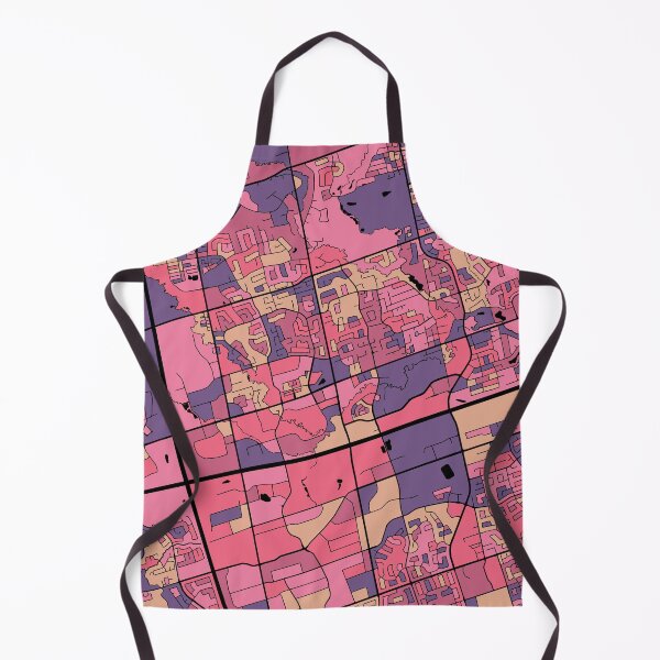 Item preview, Markham Map Pattern in Purple & Pink designed and sold by PatternMaps.