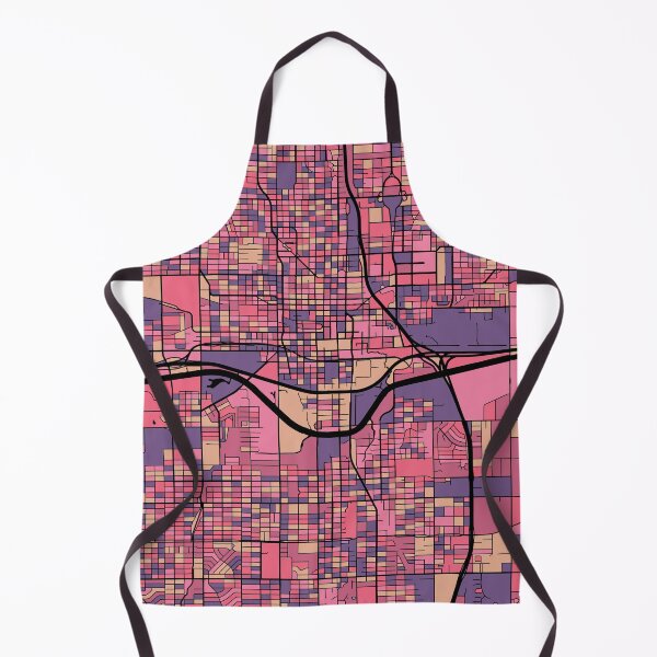 Item preview, Oklahoma City Map Pattern in Purple & Pink designed and sold by PatternMaps.