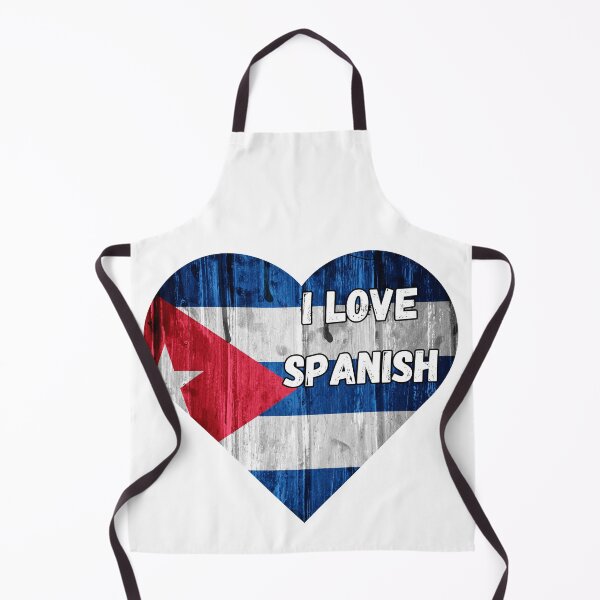 Item preview, i love spanish, heart with cuba flag designed and sold by language-des.