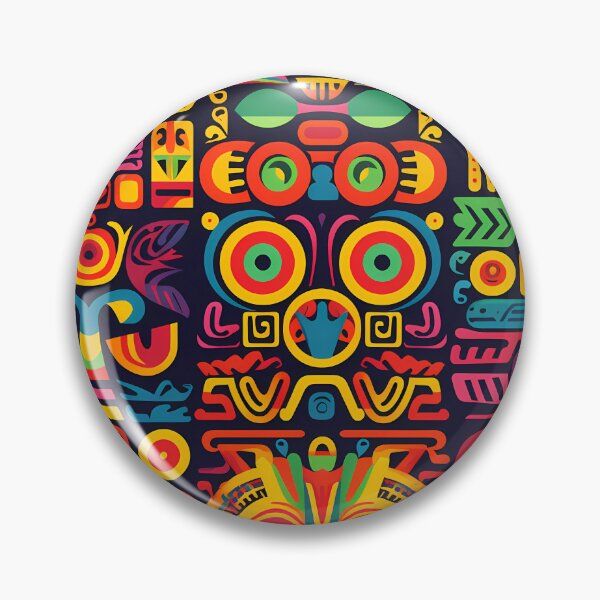 Item preview, "Colorful Maya Patterns in Pop Art Style" designed and sold by Art-Vortex-fr.