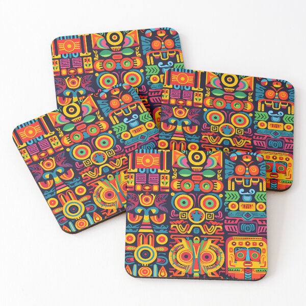 Item preview, "Colorful Maya Patterns in Pop Art Style" designed and sold by Art-Vortex-fr.
