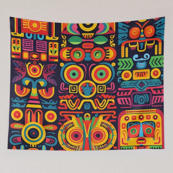 Item preview, "Colorful Maya Patterns in Pop Art Style" designed and sold by Art-Vortex-fr.