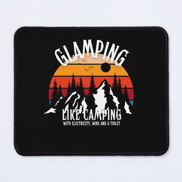 Item preview, Glamping Camping Funny retro vintage cool funny design designed and sold by Sukis-shop.