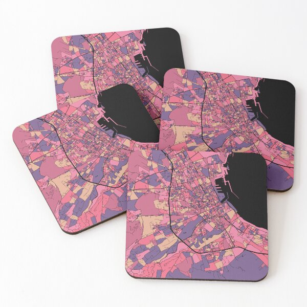 Item preview, Palermo Map Pattern in Purple & Pink designed and sold by PatternMaps.